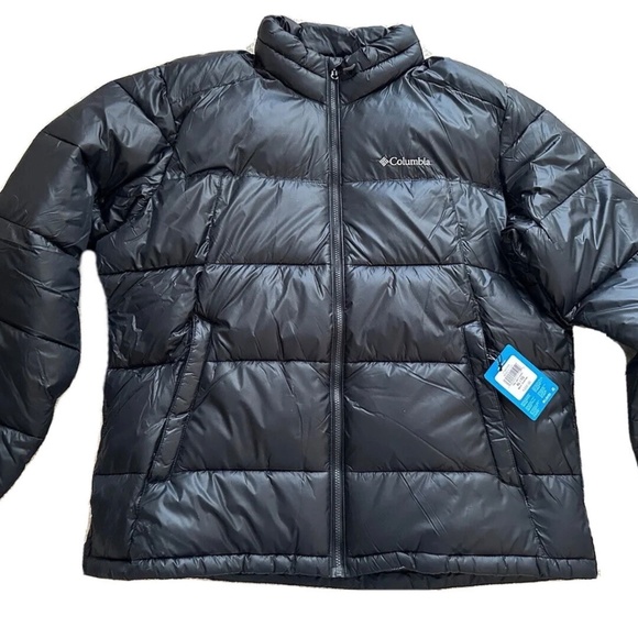 Men Columbia Pike Lake Mid Insulated Puffer Jacket Coat Black XL - Picture 4 of 7